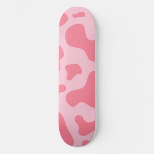 Cute Kawaii Strawberry Cow Pattern Skateboard