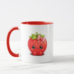Cute Kawaii Strawberry Mug