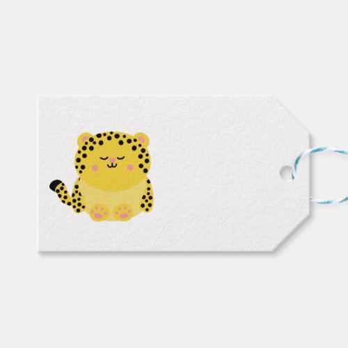 Cute kawaii_style animals gift tag