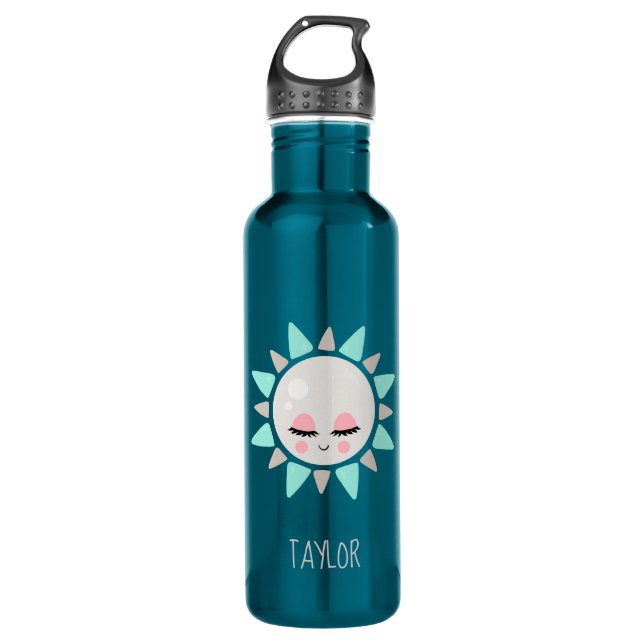Cute Kawaii Sunshine Water Bottle (Front)