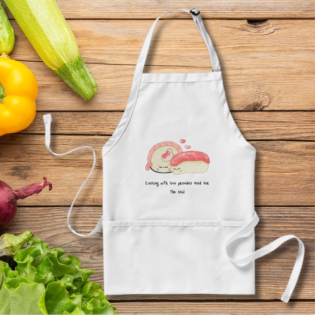 Cute Kawaii Sushi  Adult Apron (Creator Uploaded)