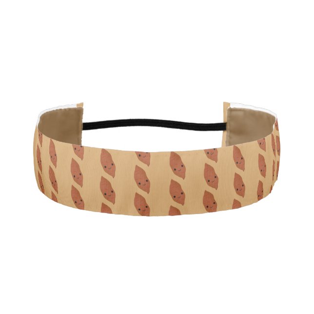 Cute Kawaii Sweet Potato Athletic Headband (Front)