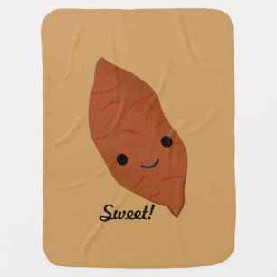 Cute Kawaii Sweet Potato Baby Blanket