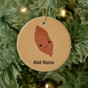 Cute Kawaii Sweet Potato Ceramic Ornament