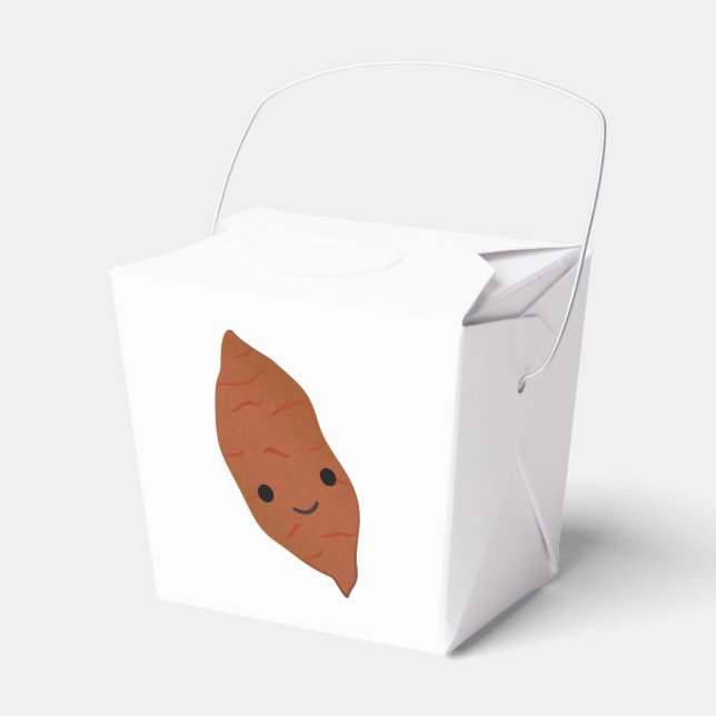 Cute Kawaii Sweet Potato Favor Boxes (Front Side)