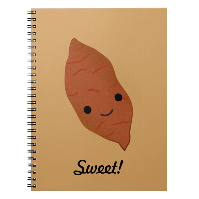 Cute Kawaii Sweet Potato Notebook (Front)