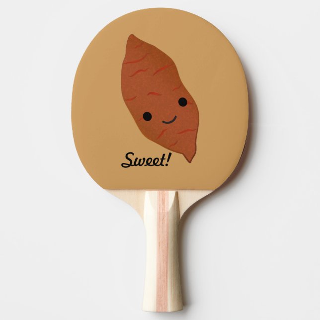 Cute Kawaii Sweet Potato Ping Pong Paddle (Front)