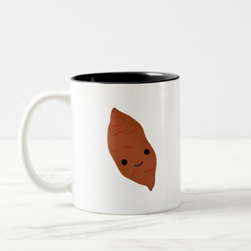 Cute Kawaii Sweet Potato Two_Tone Coffee Mug
