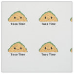 Cute Kawaii Taco Time Taco Fabric