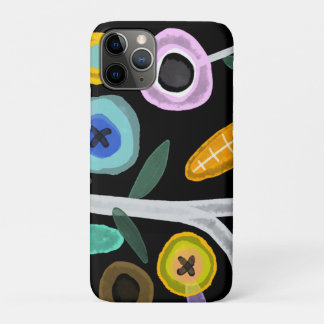 Cute kawaii tailor buttons sewing iPhone 11 pro case