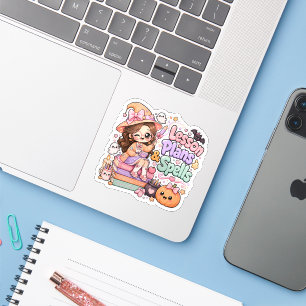 Cute Kawaii Teacher Witch Halloween Sticker