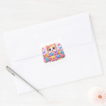 Cute Kawaii Thank You So Much Cat Name Pastel Pink