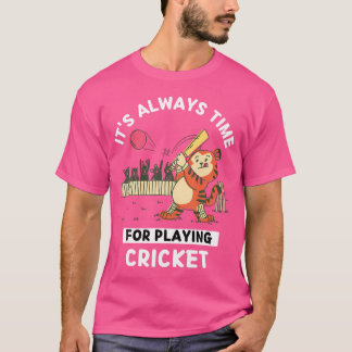 Cute Kawaii Tiger It'S Always Time For Playing Cri T-Shirt