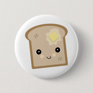 cute kawaii toast button