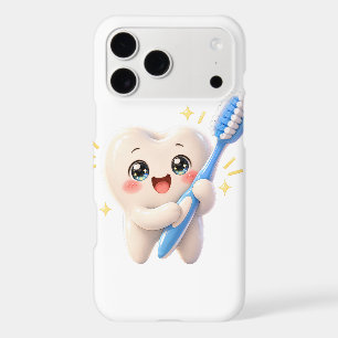 Cute Kawaii Tooth Character Dental Hygiene Phone C iPhone 17 Pro Max Case