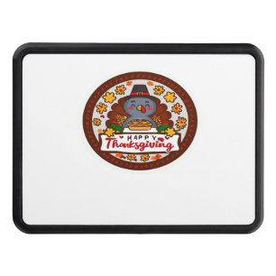 Cute Kawaii Turkey - Happy Thanksgiving Classic T- Hitch Cover
