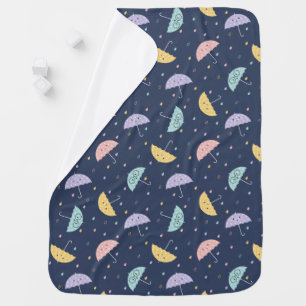 Cute Kawaii Umbrella Pattern Baby Blanket