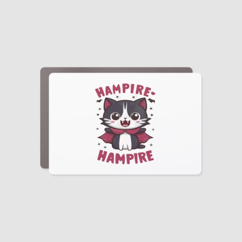 Cute Kawaii Vampire Cat Halloween Car Magnet