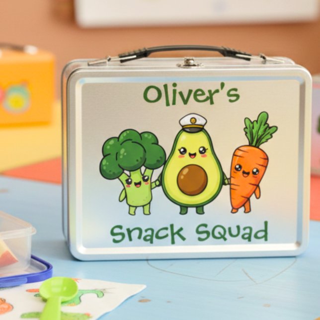 Cute Kawaii Vegetable Friends Metal Lunch Box (Creator Uploaded)