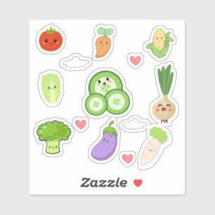 Cute Kawaii Vegetable Stickers