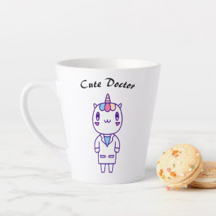 Cute Kawaii Veterinarian Humor Animal Care Funny  Latte Mug