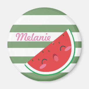 Cute Kawaii Watermelon Personalised Magnet