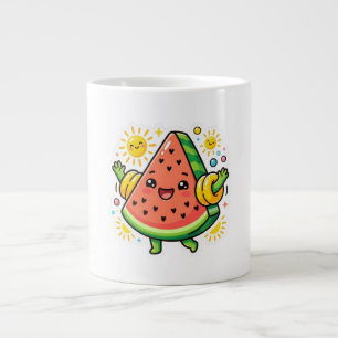 Cute Kawaii Watermelon Slice Inflatable ArmSticker Giant Coffee Mug