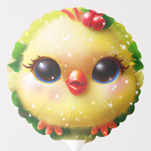 Cute Kawaii Yellow Baby Chick Poster Balloon