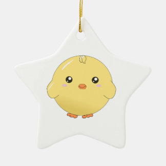 Cute kawaii yellow chick ornament (star/heart/etc)