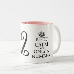 Cute keep calm quote 32nd Birthday coffee mug gift