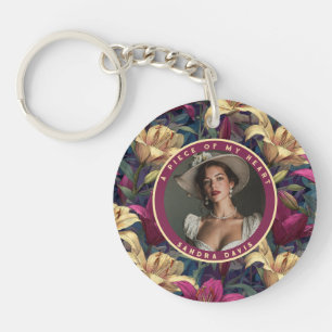 Cute keepsake Custom Lilies Keychain