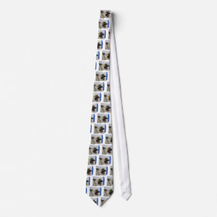 Cute Keeshond Neck Tie