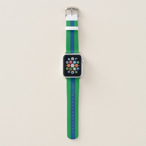 Cute Kelly Green Deep Blue Apple Watch Band