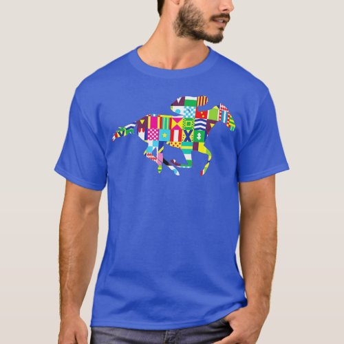 Cute Kentucky Horse Racing Silks  T_Shirt