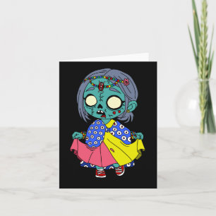 Cute Kenyan Zombie Note Card