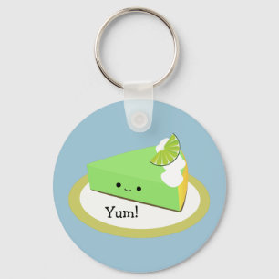 Cute Key Lime Pie Keychain