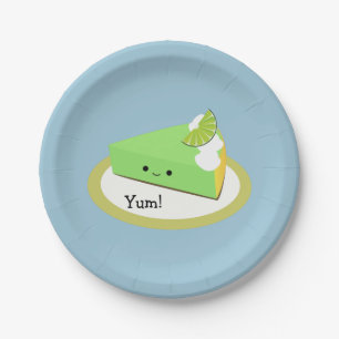 Cute Key Lime Pie Paper Plates