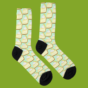 Cute Key Lime Pie Socks
