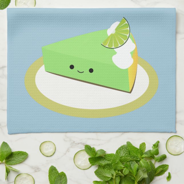 Cute Key Lime Pie Towel (Folded)