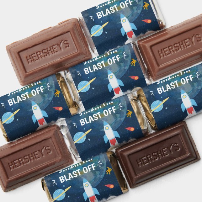 Cute Kid Astronaut Outer Space Boy Birthday Hershey's Miniatures (Assorted)