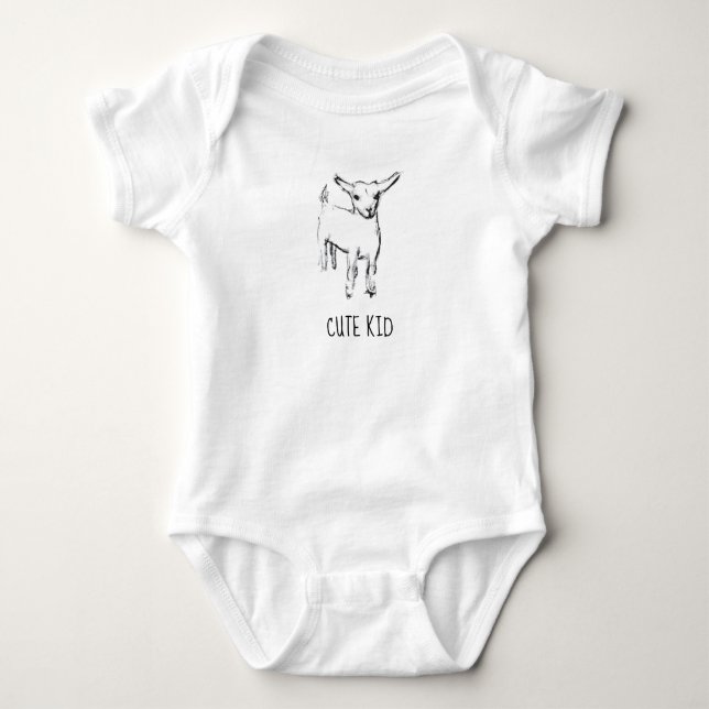 Cute Kid baby outfit Baby Bodysuit (Front)