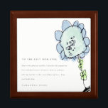 Cute Kid Drawn Blue Flower Botanical Mother's Day Gift Box<br><div class="desc">Little Star is store by my 5 year old son, who is inspired by his mum, working and having Zazzle store. Since a long time he was adamant to open his own store, And finally its here. Your support to my budding artist is greatly appreciated. If you need any further...</div>