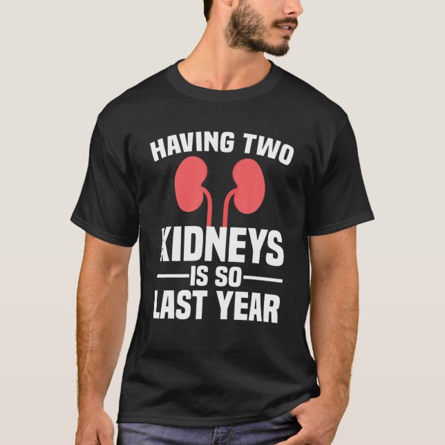 Cute Kidney Donor Art Men Women Kidney Transplant T-Shirt (Front)
