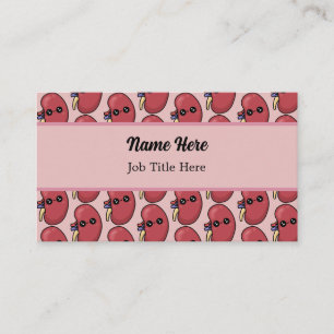 Cute Kidney - Human Biology Business Card