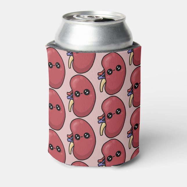 Cute Kidney - Human Biology Can Cooler (Can Back)
