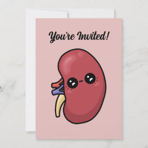 Cute Kidney - Human Biology Invitation