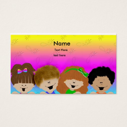 Customizable Cute Kids Business Card Templates