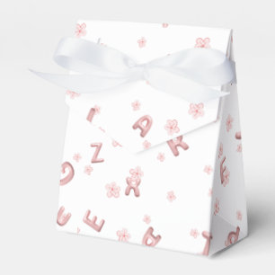 Cute kids ABC Alphabet flower Children school Favor Boxes