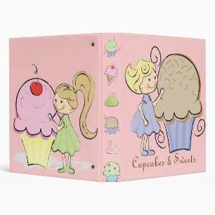 Cute Kids and Cupcakes Recipe Binder