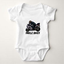 Cute Kid's Ankle Biker Motorbiker design